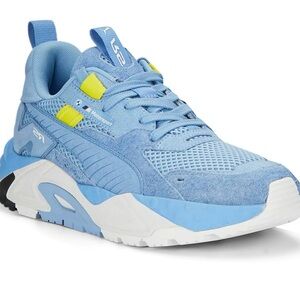 Puma Blue Sneakers with Neon Accents